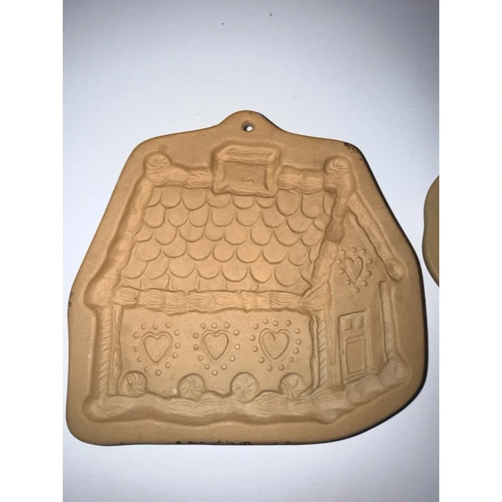 Brown Bag Cookie Art Molds Basket  and House UNUSED Wall Hanging 1992 & 1985 VTG